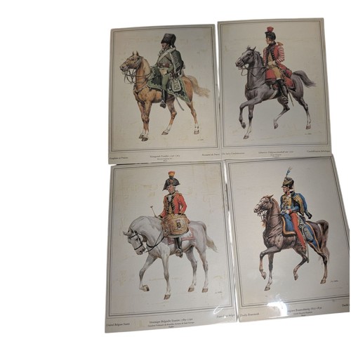 Uniforme Militar Wolfgang Tritt 11.5"x8.5" Juego de 4 Cubierta de Plástico Calvario 1800s - Imagen 19 de 19