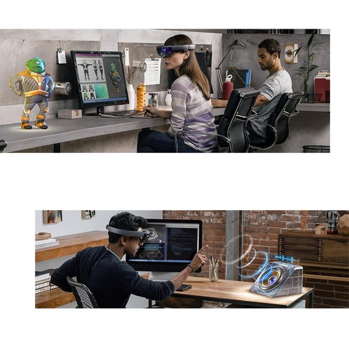 MICROSOFT HOLOLENS 1 1688 DEVELOPMENT EDITION KIT OCCHIALI VR CON CUSTODIA BOX - Imagen 3 de 13