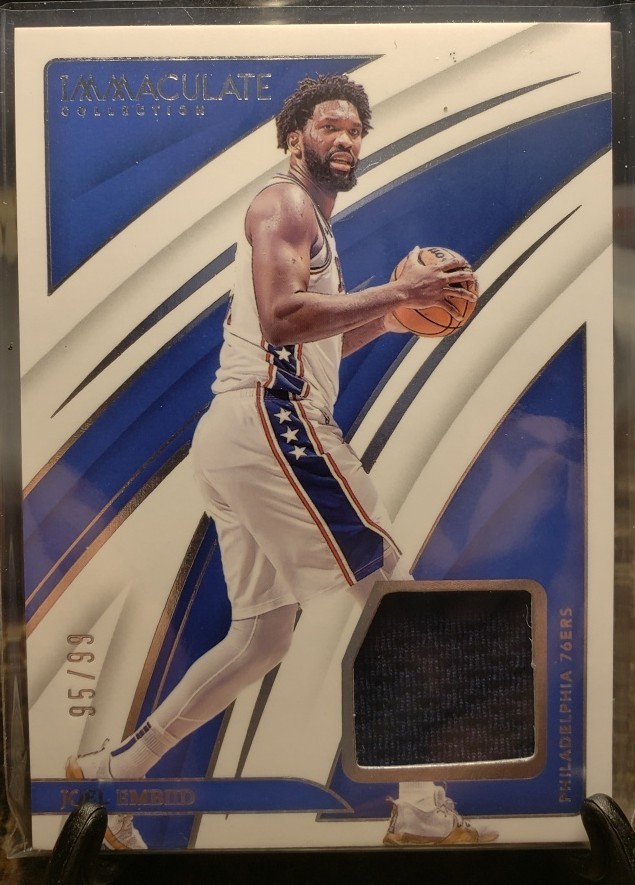 2024-25 Panini Immaculate Swatch 85/99 Joel Embiid SWA-EMB Phildelphia 76ers