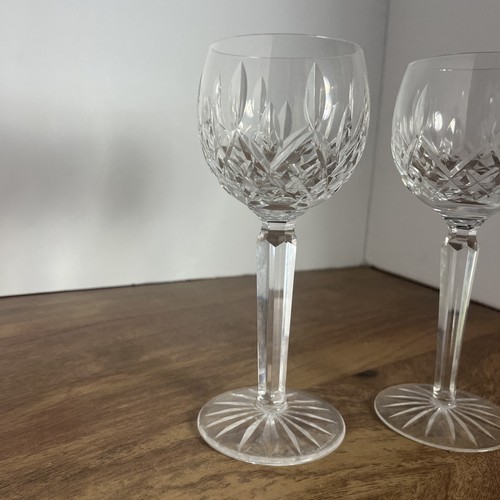 Waterford Crystal - Rosslare Pattern - 2 Wine Hock Goblets Glasses - 7½ inches - Picture 2 of 4