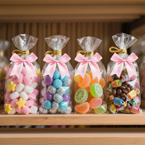 50 PZ Fiocchi per Cravatta Twist Nastro di Raso Fiocchi 3,3 Pollici Fiocchi Regalo Fiocchi Artigianali per G - Foto 3 di 8