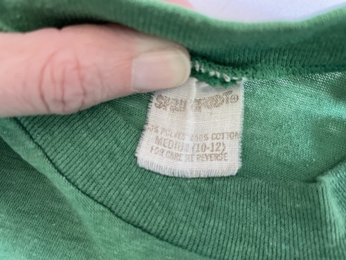 Vintage Youth S Jackson Hole Tshirt - Green Kids Retro Free Shipping - Picture 3 of 3