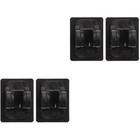4 Pcs  Adjustable Shower Heads Holder Shower Rack Shower Nozzle Holder (Black)