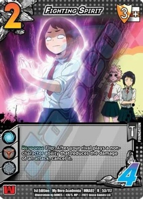 Lightly Played UVS  Fighting Spirit - 1st Edition My Hero Academia: Crimson Ramp