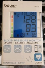 Beurer BM67 Bluetooth Blood Pressure Monitor Upper Arm XL Display NEW Sealed