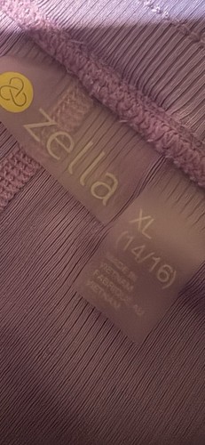 Zella Skort Girls XL (16) Orchid Spectre Flexible Tulip Hem Drawstring Shorts - Picture 3 of 3