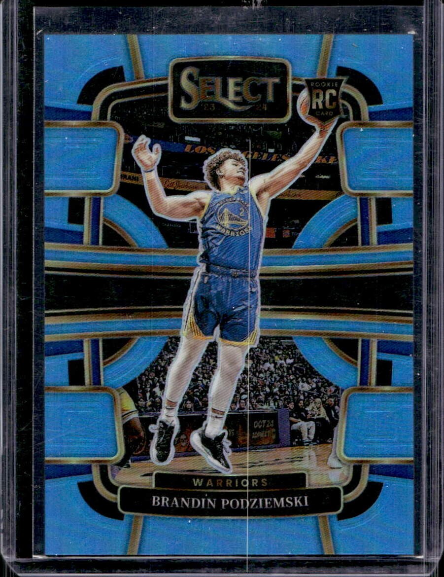Brandin Podziemski 2023-24 Panini Select #93 Light Blue Prizm /299 Rookie