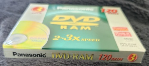 Panasonic DVD-RAM 3er Pack 120min 4,7GB leere wiederbeschreibbare Discs versiegelt LM-AF120LE3 - Bild 7 von 7
