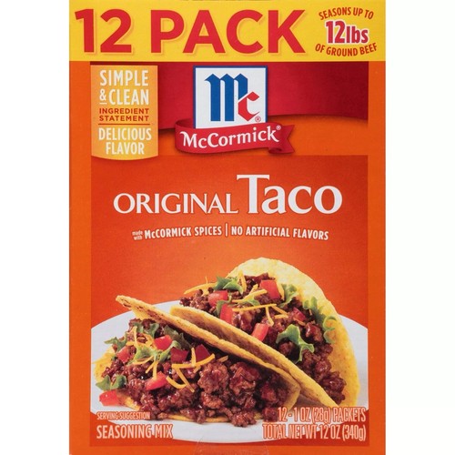 McCormick Original Taco Gewürzmischung, 1 Unze, 12 Stück - Bild 1 von 6