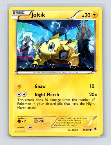 Pokémon TCG Joltik 26/119 XY - Phantom Forces Normal LP - Picture 1 of 2