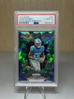 2023 Panini Prizm Jahmyr Gibbs Rookie Prizm Break Green Ice PSA 10 Gem Mint