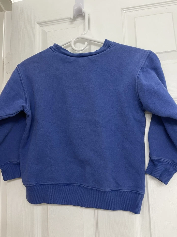 DISNEY Mickey Mouse Crewneck Sweatshirt, small 7/8 Blue, Long Sleeve, Graphic - Image 3 of 4