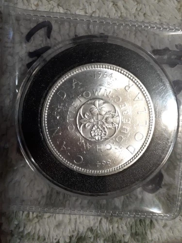 1964 Canada Silver Dollar, Uncirculated, Charlottetown Confederation. 1864-1964