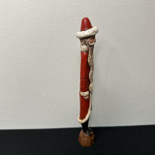 Vintage 1990 Jim Shore Pencil Santa Claus  Figurine 10" Long Beard Short Hat - Picture 2 of 7