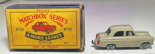 Matchbox Lesney #30 Grey Ford Perfect With Box