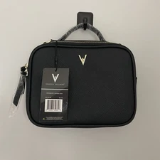 Pebbled Leather Crossbody Purse Minimalist Black Travel Bag Vanessa Williams