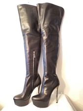 Bottes cuissardes "Noir" - "ANDREA CANCELLIERI" - T.40 ( NEUF)