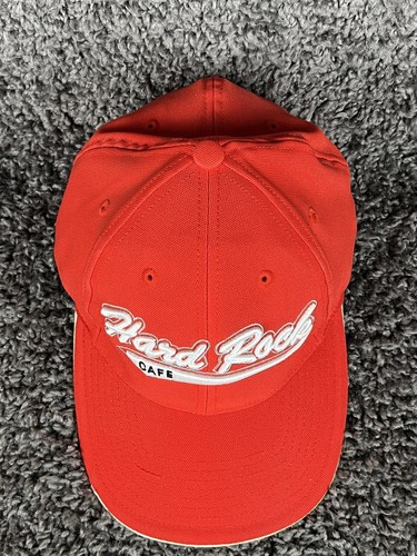 Hard Rock Cafe Oasis Tower Red Baseball Cap Hat One Size Fits All 100% Cotton - Picture 3 of 8