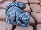 Hand Crafted Aged Effect Cast Stone Cute Squirrel Garden Ornament 11cm Long
