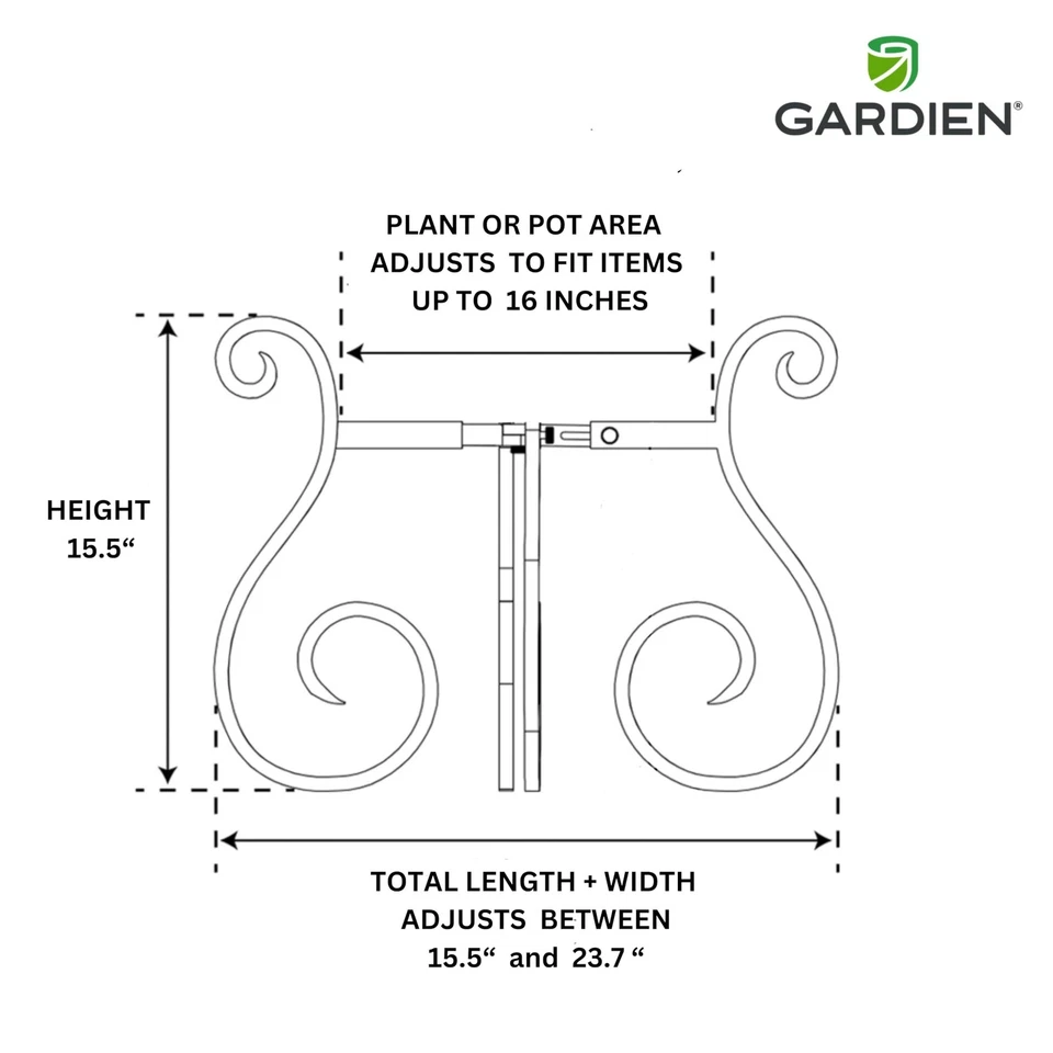 Soporte de Medalla Ajustable para Plantas Interior Exterior, Mediados de Siglo Moderno para La... Foto 4 de 4