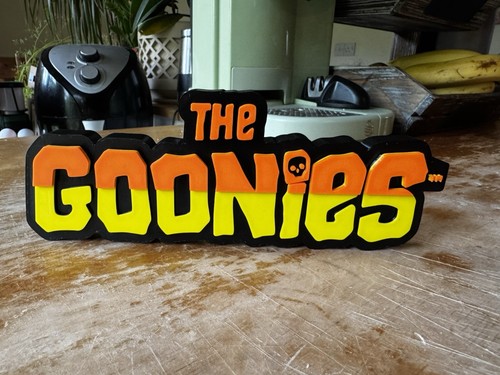 The Goonies | Logo | Sign | Movie | 3D Printed | Collectors 18cm X 8cm - Picture 2 of 5
