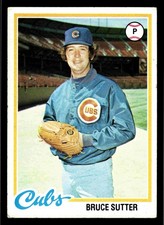 1978 Topps Bruce Sutter (HOF) #325 - Chicago Cubs