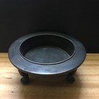 Antique Chinese/Japanese Bronze Incense Burner Tripod Censer Stand 4.5"D x2"H