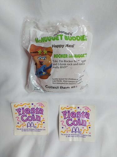 1988 Mcnugget Buddies Rocker werkseitig versiegelt mit 2 Fiesta Münzen - Bild 1 von 2