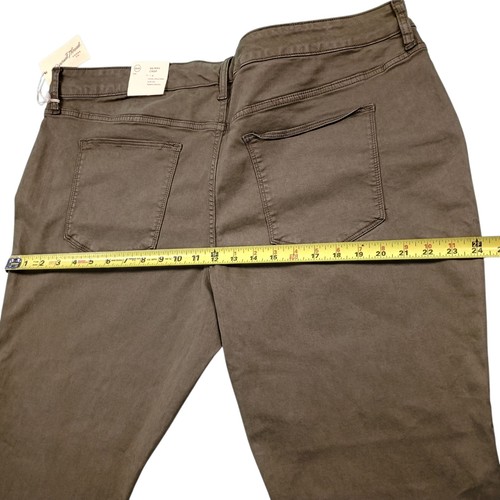 Universal Thread Skinny Cropped Jeans 20W 41X25 Moos Oliv Power Stretch Neu mit Etikett - Bild 14 von 20