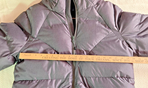 Champion Womens Puffer Coat Charcoal Long Jacket XLarge New - Picture 9 of 11