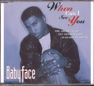 Babyface Quand Puis-Je Te Voir CD UK Epic 1994 Single 6606592 - Photo 1/2