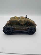 Vintage Marx Tin Wind Up TANK 12 Army Tank Corps 9 1/2"