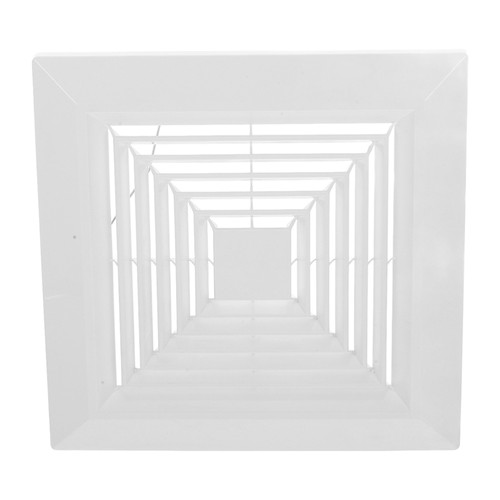 Square Ceiling Vent Cover Plastic Grille Bathroom Exhaust Fan Replacement - Picture 4 of 9