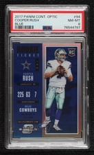 2017 Panini Contenders Optic Ticket Blue /99 Cooper Rush #94 PSA 8 Rookie RC