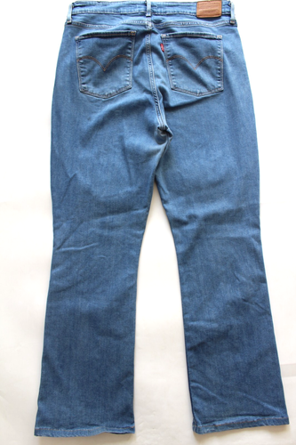 Levi's 725 Damen High Rise Bootcut Jeans Big E W33 L29 Mittelblau Stretch LEVJ137 - Bild 4 von 16