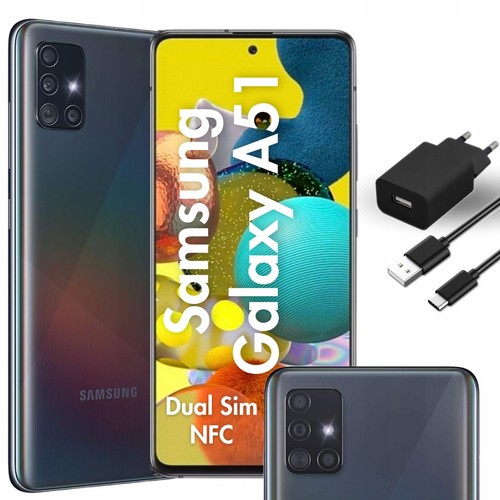 Samsung Galaxy A51 4/128GB 6.50" LTE NFC | SM-A515F/DSN | Czarny | A