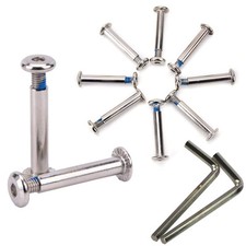 10 Pack Inline Skates Wheel Mounting Screws and Bolts Set Roller Skating...