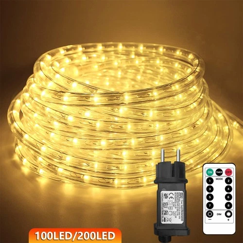 10M LED-Lichtschlauch Lichterschlauch IP65 Garten Außen Party Hochzeit DE Neu!