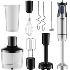 Mueller Immersion Blender Handheld - 8 Speed Stainless Steel Electric