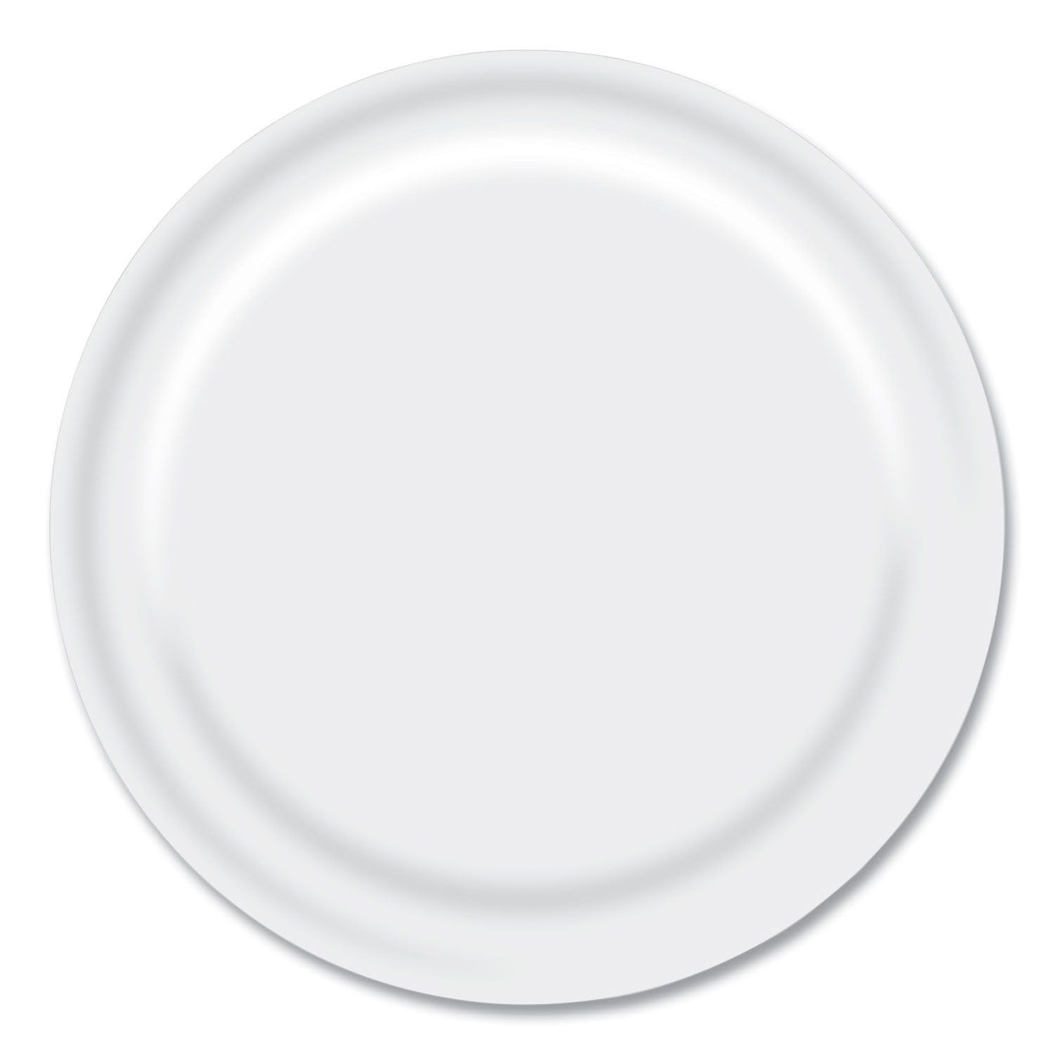 Boardwalk Paper Dinnerware, Plate, 9" Diameter, White, 1,000/Carton