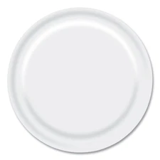 Boardwalk Paper Dinnerware, Plate, 9" Diameter, White, 1,000/Carton