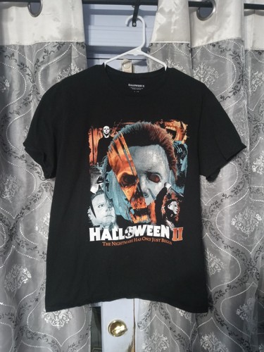 Halloween 2 Michael Myers Herren T-Shirt, schwarz, Large, Universal City Studios