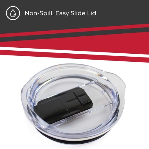 NCAA Double Walled Stainless Steel Tumbler with Slider-Top Lid (NC State Wolf... - Bild 4 von 6