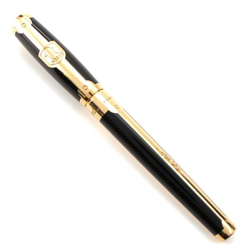 Dupont Bogey Collection Fountain Pen 14K Nib Black x Gold - Picture 2 of 13