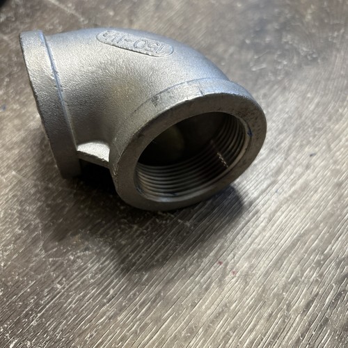 1 1/2" T-316 Stainless Steel Socket Weld 90-Degree Elbow 150# - Picture 3 of 4