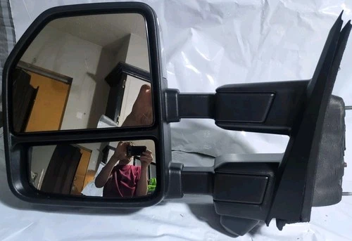 23-25 Ford Super Duty Driver Side Trailer Tow Mirror Chrome Camera Power Bliss L