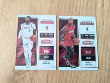 2018 Panini Contenders Draft Picks Season Ticket Dwyane Wade lot 2 cards /15