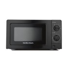 Microwave, 20L Standard Black Microwave by Hamilton beach, 700W, HB70T20B