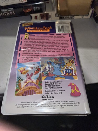 Winnie the Pooh - Spookable Pooh (VHS, 1996) Clamshell Free Ship - Picture 2 of 7