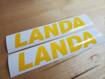 #ad #ad LANDA pressure washer Decals Stickers 24quot; 2 Gloss yellow Fast USA $47.00
